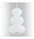 Orlando Slim Pendant Ceiling Light White Gloss Opal GU10-8