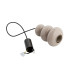Orlando Slim Pendant Ceiling Light Cashmere Gloss GU10-9