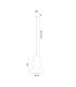 Orlando Slim Pendant Ceiling Light White Gloss Opal GU10-12