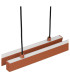 Orlando Slim Pendant Ceiling Light Cashmere Gloss GU10-10