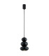 Orlando Slim Pendant Ceiling Light Black-Green Gloss GU10-1