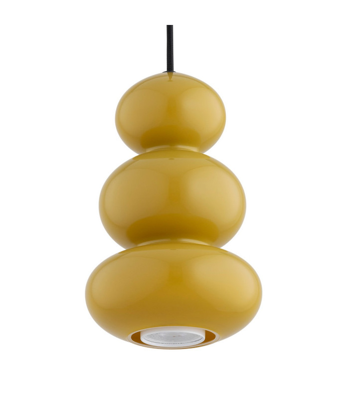 Orlando Slim Pendant Ceiling Light Honey Gloss GU10-4