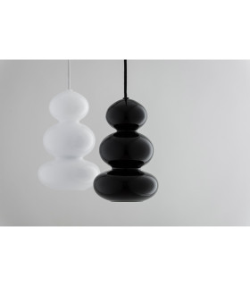 Orlando Slim Pendant Ceiling Light Black-Green Gloss GU10-2