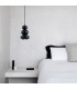 Orlando Slim Pendant Ceiling Light Black-Green Gloss GU10-3