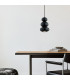 Orlando Slim Pendant Ceiling Light Black-Green Gloss GU10-4