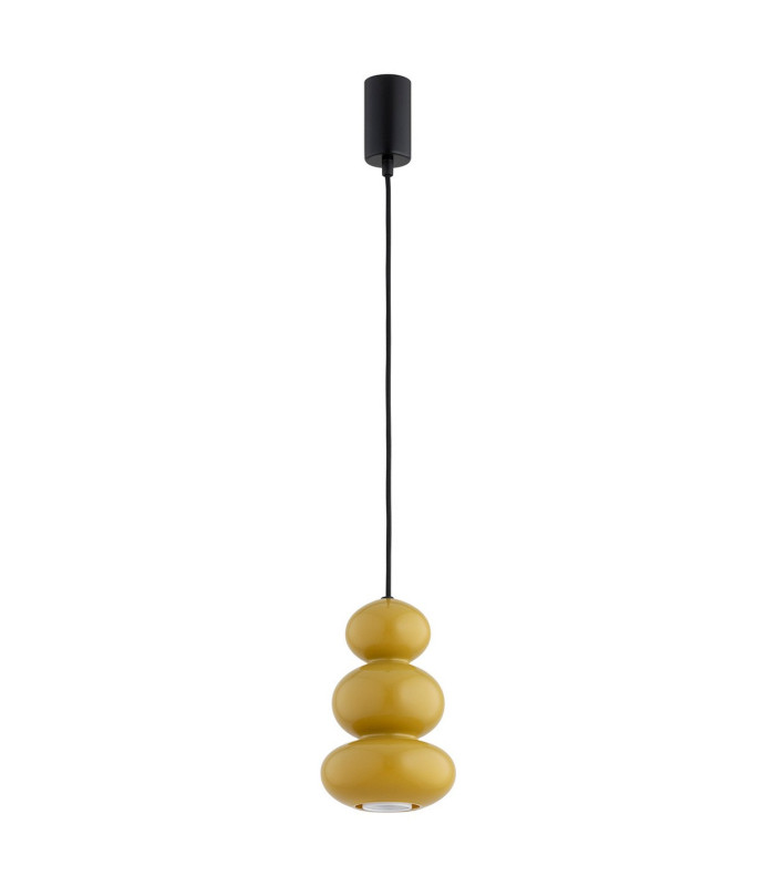 Orlando Slim Pendant Ceiling Light Honey Gloss GU10-7