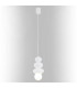 Orlando Plus Slim Pendant Ceiling Light Opal White Gloss Opal Matte G9 IP44-4
