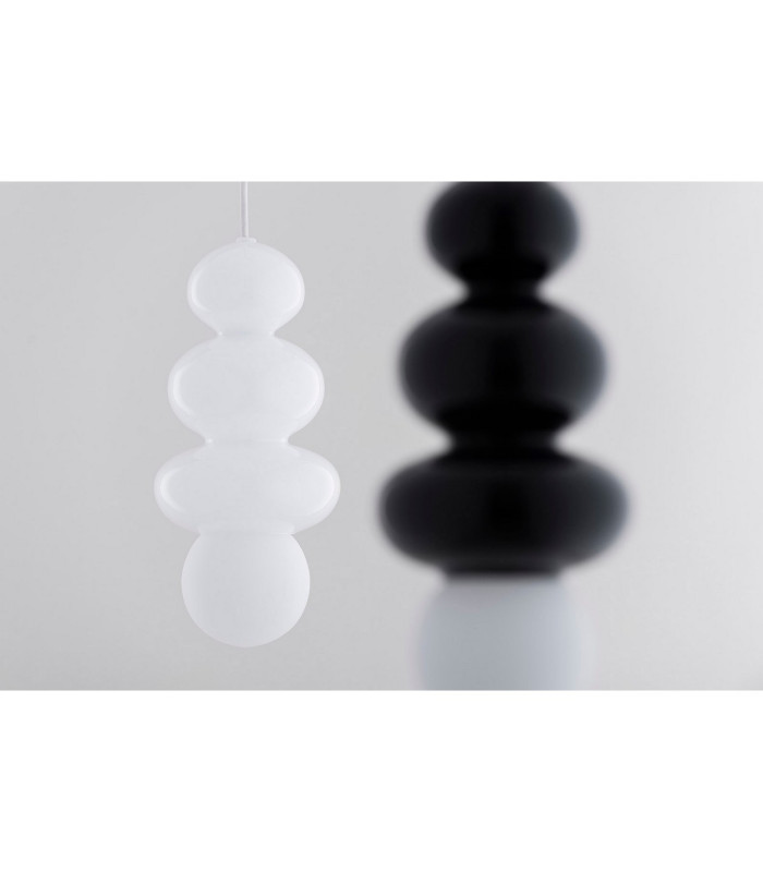 Orlando Plus Slim Pendant Ceiling Light Opal White Gloss Opal Matte G9 IP44-5