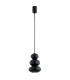 Orlando Slim Pendant Ceiling Light Black-Green Gloss GU10-8