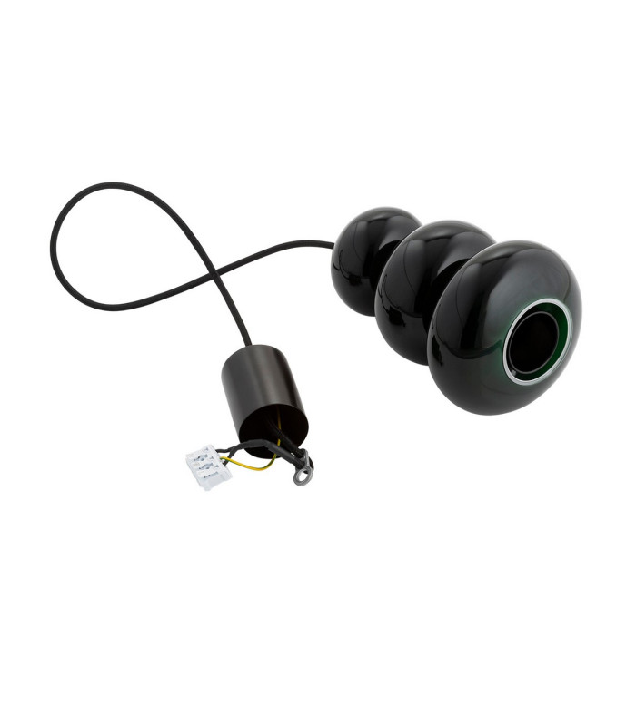 Orlando Slim Pendant Ceiling Light Black-Green Gloss GU10-9