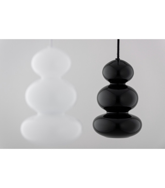 Orlando Slim Pendant Ceiling Light Black-Green Gloss GU10-11