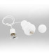 Orlando Plus Slim Pendant Ceiling Light Opal White Gloss Opal Matte G9 IP44-11