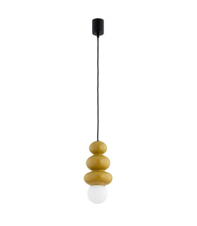 Orlando Plus Slim Pendant Ceiling Light Honey Gloss Opal Matte G9 IP44-1