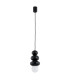 Orlando Plus Slim Pendant Ceiling Light Black-Green Gloss Opal Matte G9 IP44-1