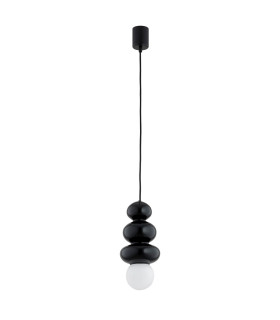 Orlando Plus Slim Pendant Ceiling Light Black-Green Gloss Opal Matte G9 IP44-1