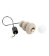 Orlando Plus Slim Pendant Ceiling Light Cashmere Gloss Opal Matte G9 IP44-8