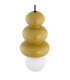 Orlando Plus Slim Pendant Ceiling Light Honey Gloss Opal Matte G9 IP44-5