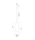 Orlando Plus Slim Pendant Ceiling Light Cashmere Gloss Opal Matte G9 IP44-10