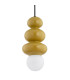 Orlando Plus Slim Pendant Ceiling Light Honey Gloss Opal Matte G9 IP44-6
