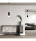 Orlando Plus Slim Pendant Ceiling Light Black-Green Gloss Opal Matte G9 IP44-5