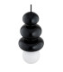 Orlando Plus Slim Pendant Ceiling Light Black-Green Gloss Opal Matte G9 IP44-6