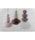 Diego Globe Pendant Ceiling Light Cashmere Gloss Opal Shade GU10-4