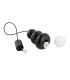 Orlando Plus Slim Pendant Ceiling Light Black-Green Gloss Opal Matte G9 IP44-10