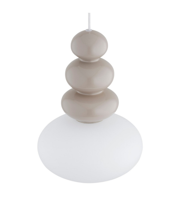 Diego Globe Pendant Ceiling Light Cashmere Gloss Opal Shade GU10-6
