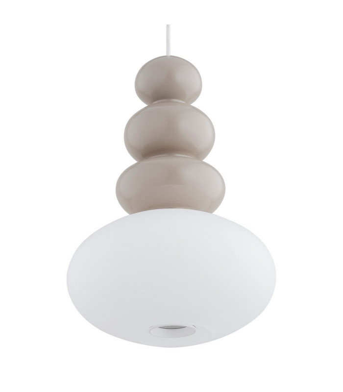 Diego Globe Pendant Ceiling Light Cashmere Gloss Opal Shade GU10-7