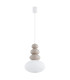 Diego Globe Pendant Ceiling Light Cashmere Gloss Opal Shade GU10-8