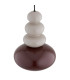 Diego Globe Pendant Ceiling Light Cashmere Gloss Dark Terracotta Gloss GU10-5