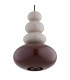 Diego Globe Pendant Ceiling Light Cashmere Gloss Dark Terracotta Gloss GU10-6