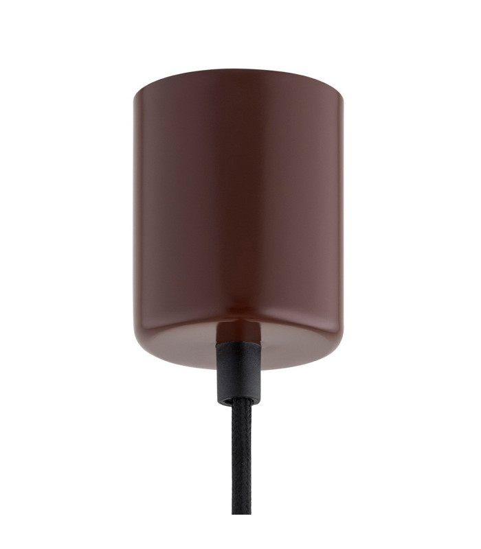 Diego Globe Pendant Ceiling Light Cashmere Gloss Dark Terracotta Gloss GU10-9