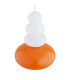 Diego Globe Pendant Ceiling Light Juicy Orange Gloss GU10-6