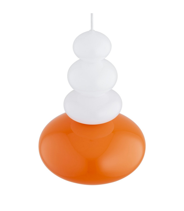 Diego Globe Pendant Ceiling Light Juicy Orange Gloss GU10-6