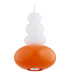Diego Globe Pendant Ceiling Light Juicy Orange Gloss GU10-7