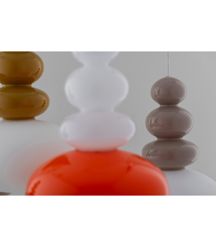 Diego Globe Pendant Ceiling Light Juicy Orange Gloss GU10-2