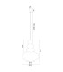 Diego Globe Pendant Ceiling Light Juicy Orange Gloss GU10-10