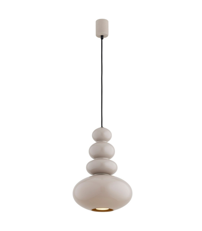 Diego Globe Pendant Ceiling Light Cashmere Gloss GU10-1