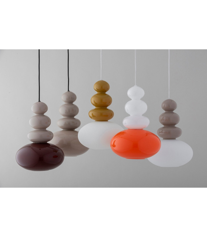Diego Globe Pendant Ceiling Light Cashmere Gloss GU10-4