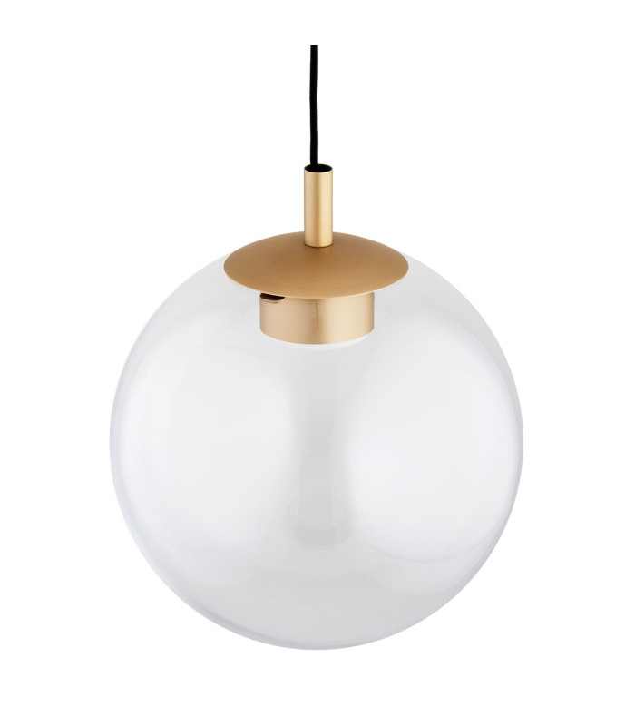 Sacramento Globe Pendant Ceiling Light Transparent Gold GX53-5