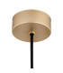 Sacramento Globe Pendant Ceiling Light Transparent Gold GX53-8