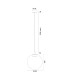 Sacramento Globe Pendant Ceiling Light Transparent Gold GX53-10