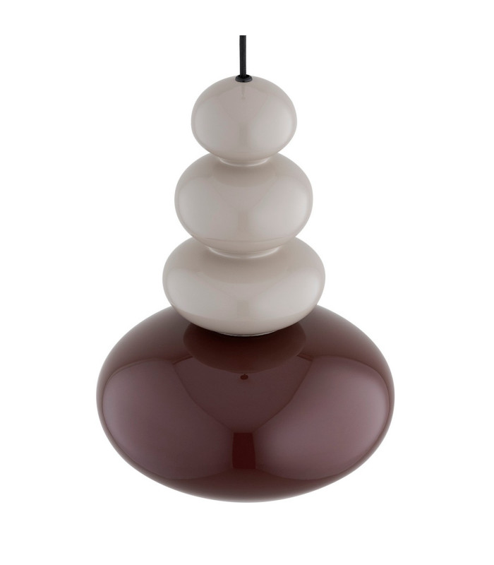 Diego Globe Pendant Ceiling Light Cashmere Gloss Dark Terracotta Gloss GU10-5