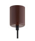 Diego Globe Pendant Ceiling Light Cashmere Gloss Dark Terracotta Gloss GU10-9
