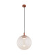 Sacramento Globe Pendant Ceiling Light Dirty Pink Iridescent Terracotta GX53-1