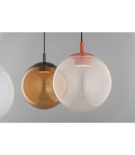 Sacramento Globe Pendant Ceiling Light Dirty Pink Iridescent Terracotta GX53-2