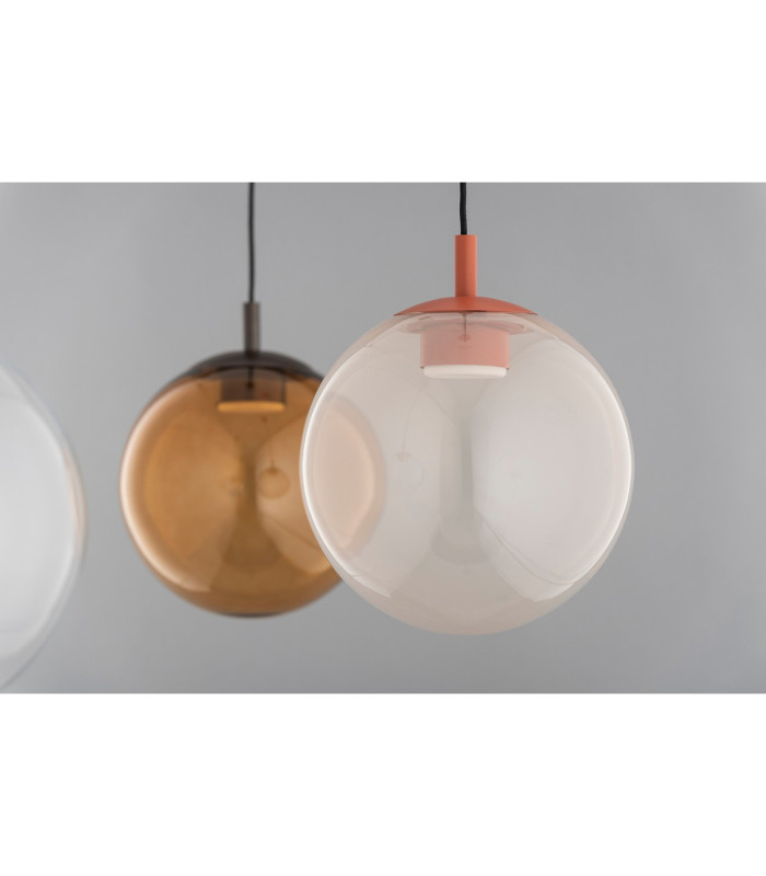 Sacramento Globe Pendant Ceiling Light Dirty Pink Iridescent Terracotta GX53-2