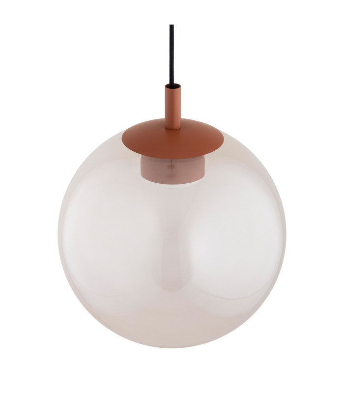 Sacramento Globe Pendant Ceiling Light Dirty Pink Iridescent Terracotta GX53-3