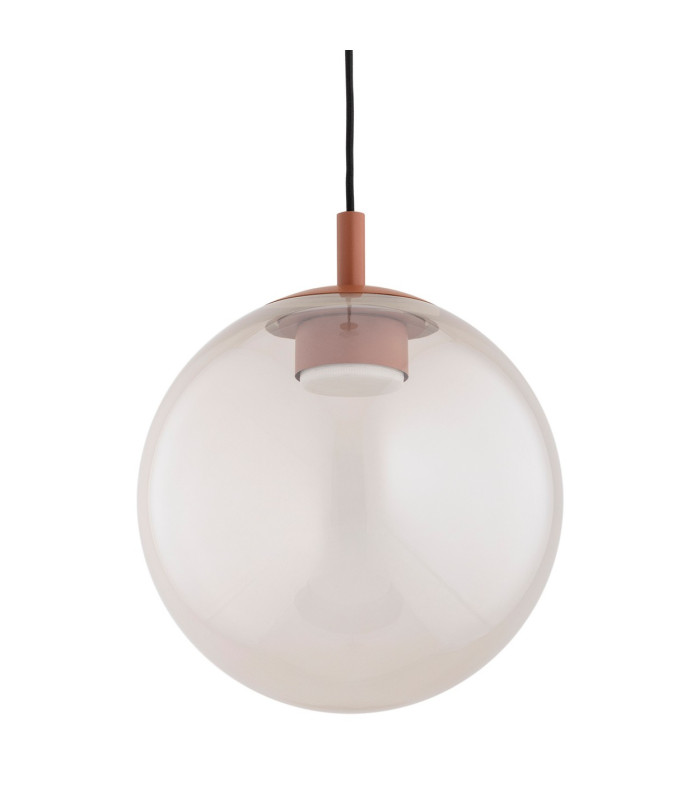 Sacramento Globe Pendant Ceiling Light Dirty Pink Iridescent Terracotta GX53-7